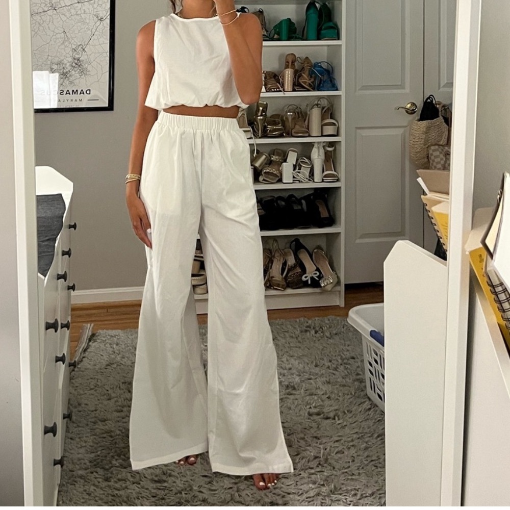 Elegant White Women's Jumpsuit